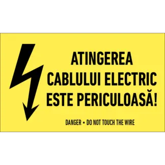 Indicator - Atingerea cablului electric este periculoasă!