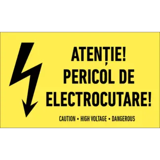 Indicator - Atenție! Pericol de electrocutare!