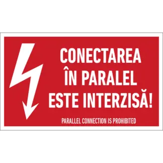 Indicator - Conectarea în paralel este interzisă!