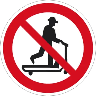 Indicator ISO - Circulația pe utilaj este interzisă!