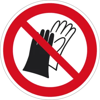 Indicator ISO - Folosirea mănușilor de protecție este interzisă!